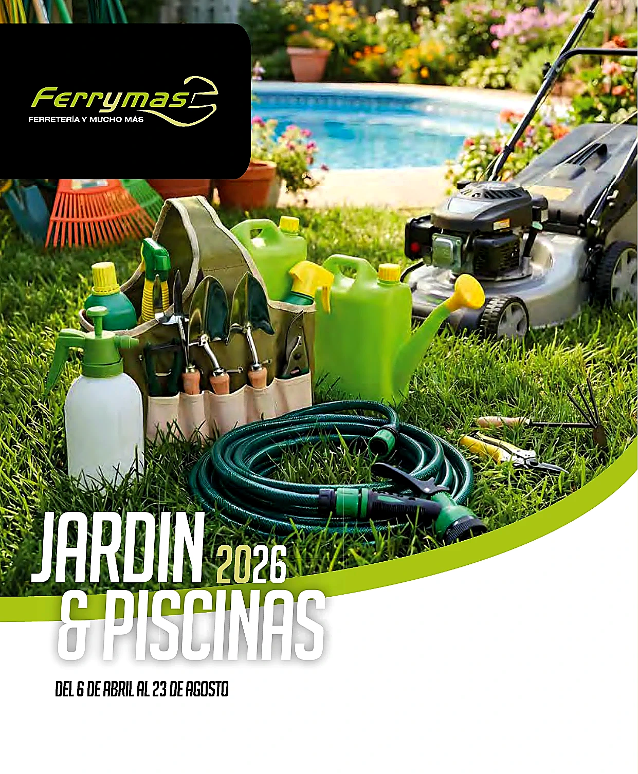 Portada catálogo Ferrymas Jardín y Piscinas 2026